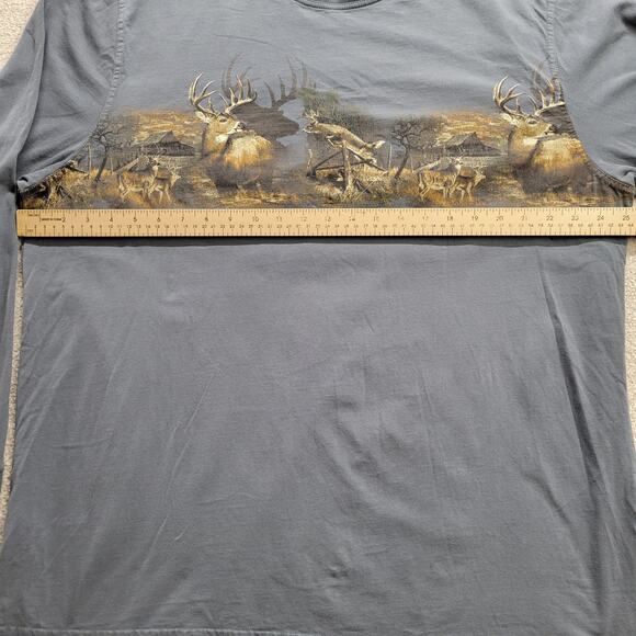 North River Outfitters Deer Wrap Around Nature Long Sleeve Shirt Men's Size 2XL - Picture 5 of 6
